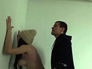 Wet pussy amateur gets fucked in public and cums hard