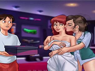 Japanese anime-based hentai game continues with mature and endowed woman