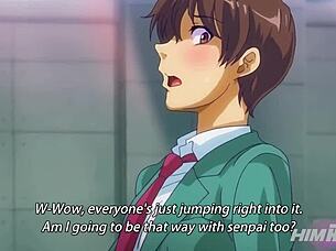Classmate orgy with anime hentai features big black cock and big ass