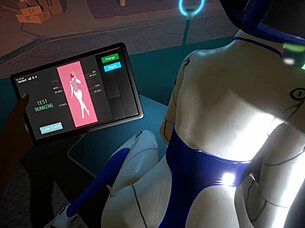 Subverse parody: Demi sex robot upgrades test sequence in 3D adult animation