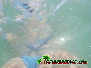Gay couple's amateur Pov hotel and beach sex adventure