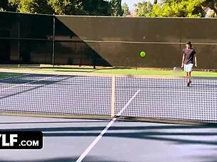 Stepmother Fucks Stepson at Tennis!