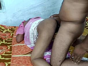 Homemade Indian porn with hot wife in doggy style