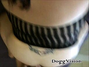 Married man kisses his wife after a hot blowjob to a black man