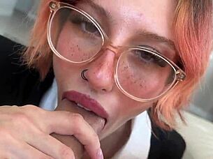 Nerd girl gets punished and fucked by her uncle