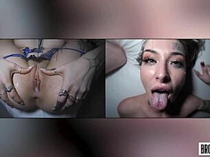 College boy gets facefucked and jizzed in this homemade video