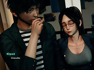 3D animated video of a blonde bullied Asian girl who is in love with her tormentor