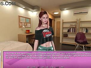Hot black teacher Denise in summer city heat