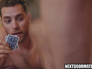 Gay sex with a stripper and a game of strip poker