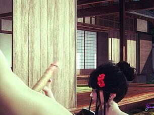 Japanese ladyboy Mia's big ass gets pounded in Yaoi hentai