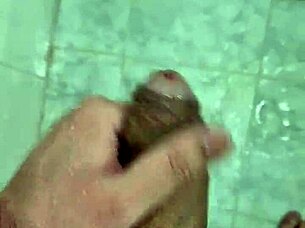 A young and straight male with an above average cock enjoys a shower and possibly some fun with his bisexual neighbor