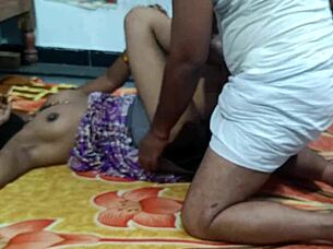 Hot Indian housewife gets her pussy fingered and fucked