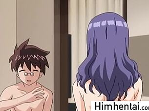 Hot stepmother with big boobs in hardcore Hentai scene