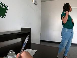 Stepmother helps her stepson to concentrate on his math lessons with a deepthroat blowjob and a facial finish