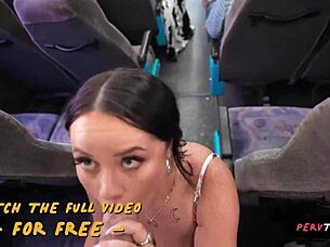 Public transportation turns into a playground for perverts as a chubby teen gets his hands all over a busty beauty