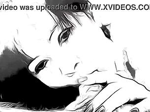 Young Japanese girl gets a rough blowjob in this adult cartoon