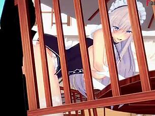 Belfast invites me to lunch and fuck me AzurLane