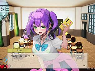 Femdom and titty fuck in an anime game called The otherworldly beach - part 1