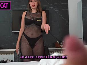 Step mom seduces step son in shared hotel room