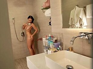 Big tits bouncing while being choked and fucked by stepmother
