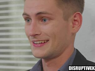 Big dick gay office workers have sex on their desks