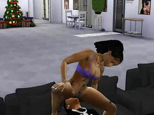 Big black cock fucking tight pussy