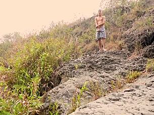 Savannah Watson's outdoor adventure with a naughty stranger