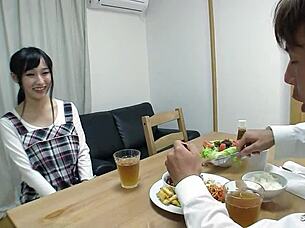 Skinny Japanese virgin's first time in rough JAV sex video