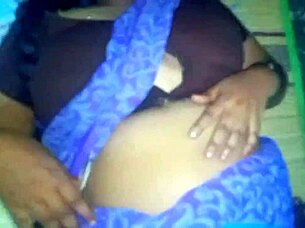 Big breasted aunt seduces her friend and gives him a blowjob