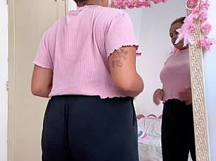 Pretty brunette BBW’s farts and flirts on her way to a date