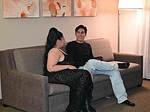 Stepmother’s sensual seduction of her stepson for an intimate encounter