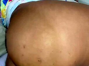 Stepfather enjoys big ass of young stepsister while anal sex