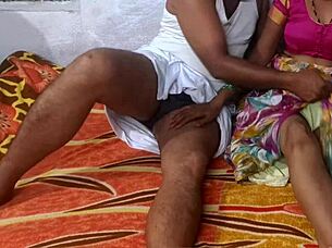 Hot homemade sex in an Indian village couple's house