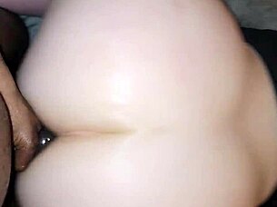 Big white ass lover gets it hard in the ass