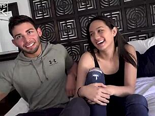 Beautiful girl gets fucked by hot guy