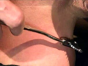 A girl is having sex with her master in the basement