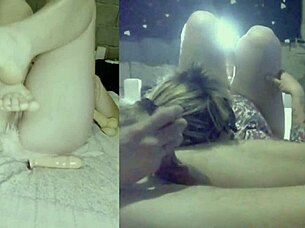 Anal fun with toys, messy gag and cum
