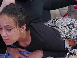 Weird teen was taken to a hard anal asylum for therapy