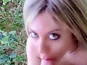 Blondes swallowing my big cock in a compilation