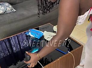 The man did not know the maid was so wild