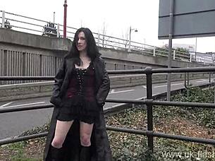 Fayth Corbin's gothic exhibitionist performance in public