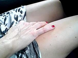 I masturbate in the car while driving, it's a great feeling!