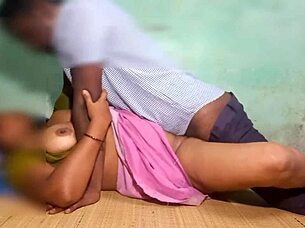 Amazing girl is fucking with her village auntie’s husband