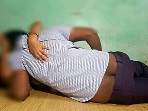 Amazing girl is fucking with her village auntie’s husband