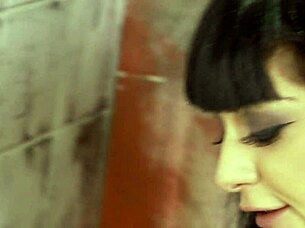 Goth girl Mai Bailey gets fucked through glory hole