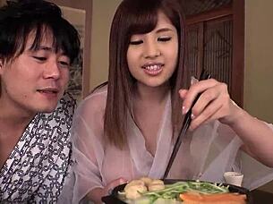 A must-see: Asian whore's intense rimjob and creampie!