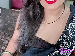 Aunty ji enjoyed beta’s impressive package in mouth
