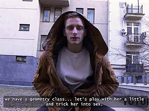 A strict Russian tutor teaches some tough lessons in this Tutor4K video