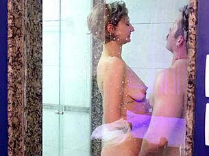 Taking a bath with a very attractive and delicious girl
