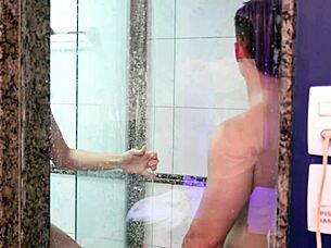 Taking a bath with a very attractive and delicious girl